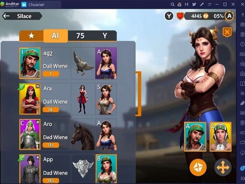 Andhra Aces Gladiator character selection